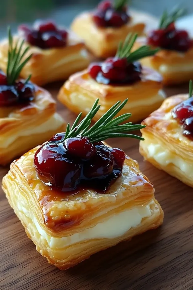 Blätterteig-Häppchen mit Camembert – Der perfekte Snack