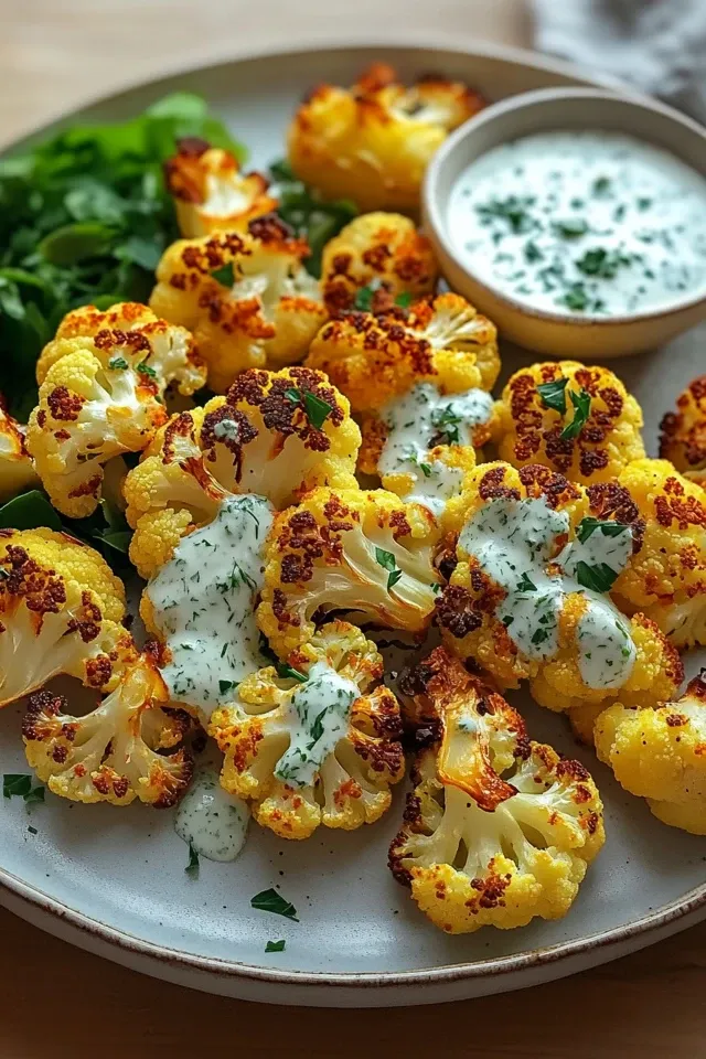 Blumenkohl Airfryer mit Kräuterquark – Ein Genuss für alle Sinne