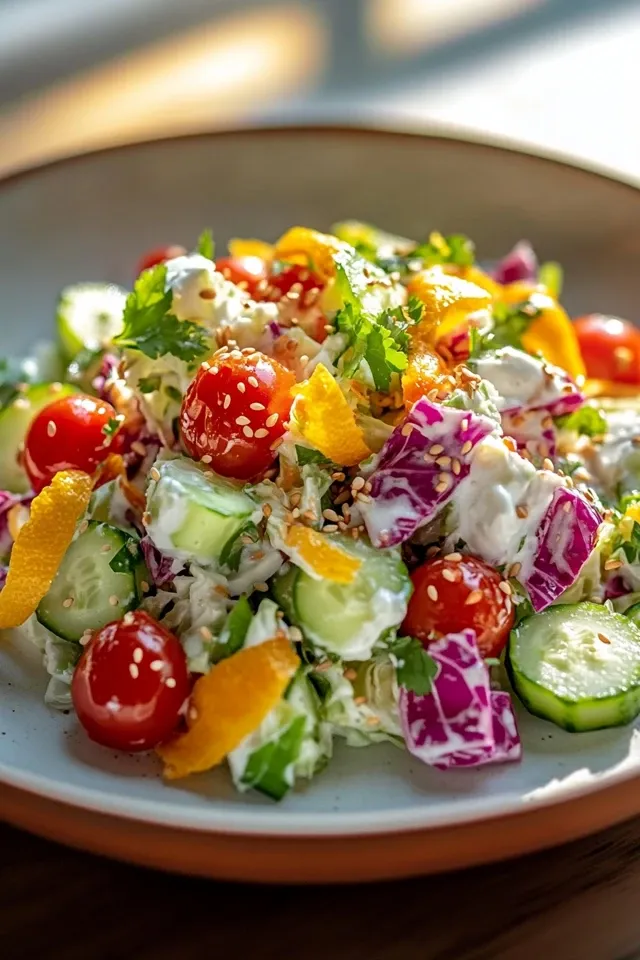 Chinakohlsalat mit Joghurt: Frisch, fruchtig und köstlich!