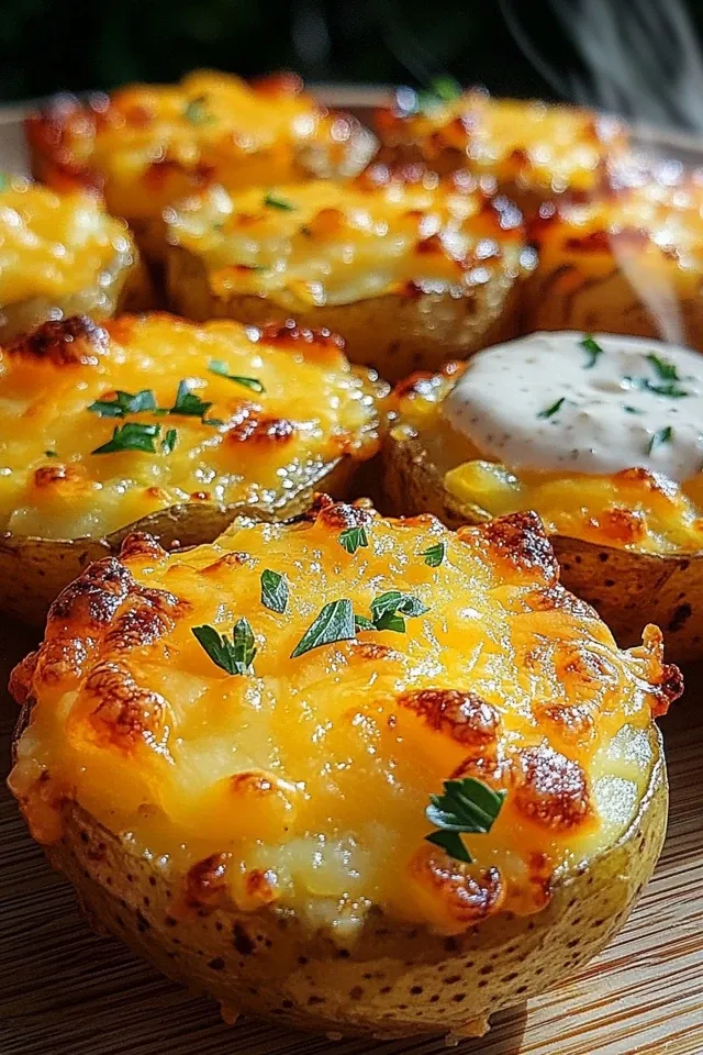 Gebackene Käse-Kartoffeln aus der Heißluftfritteuse