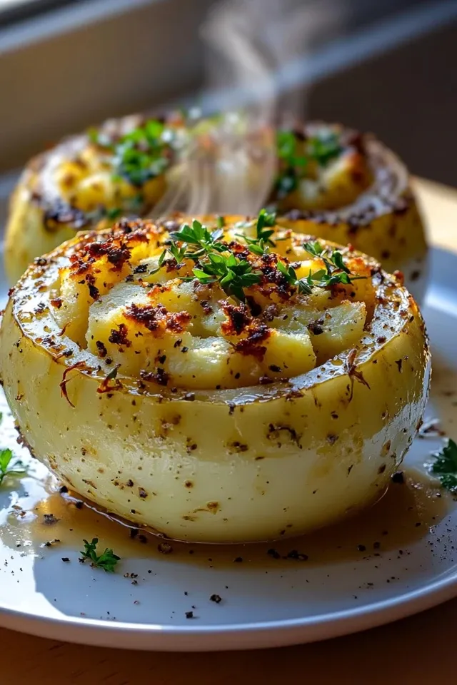 Gefüllter Kohlrabi mit köstlicher Kartoffelfüllung