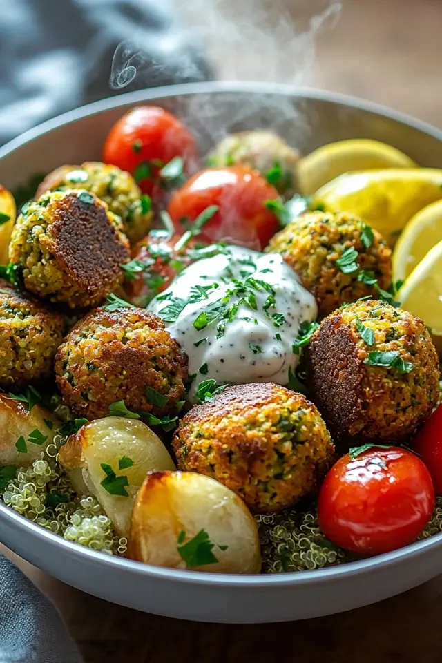 Griechische Falafel Protein Bowl – Gesund und Lecker