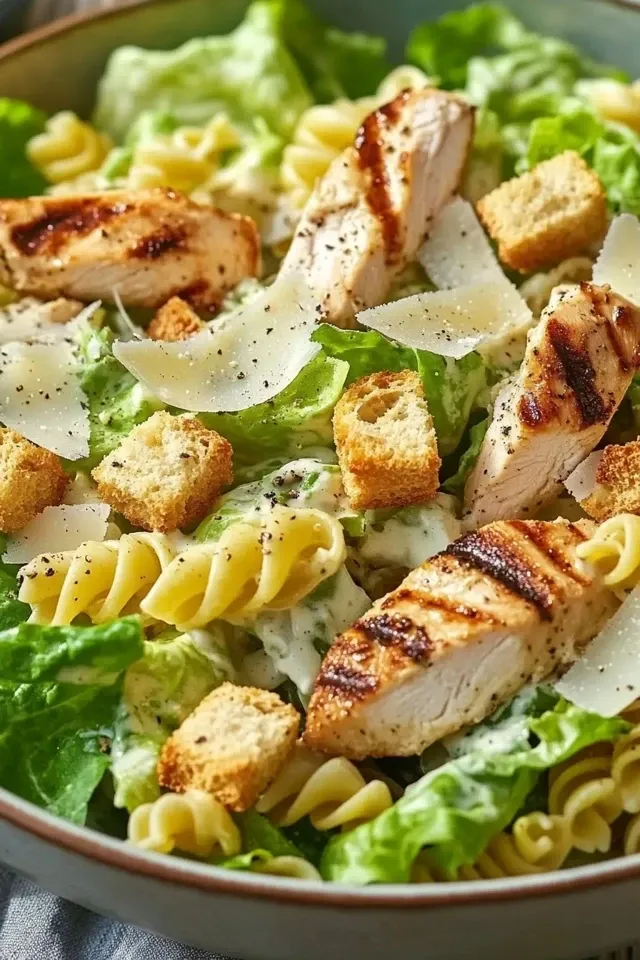 Hähnchen Caesar Nudelsalat – Ein Genuss für jeden Anlass