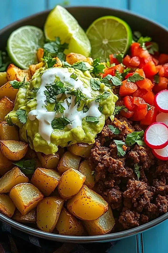 Kartoffel Taco Bowl – Ein einfaches und sattigendes Rezept
