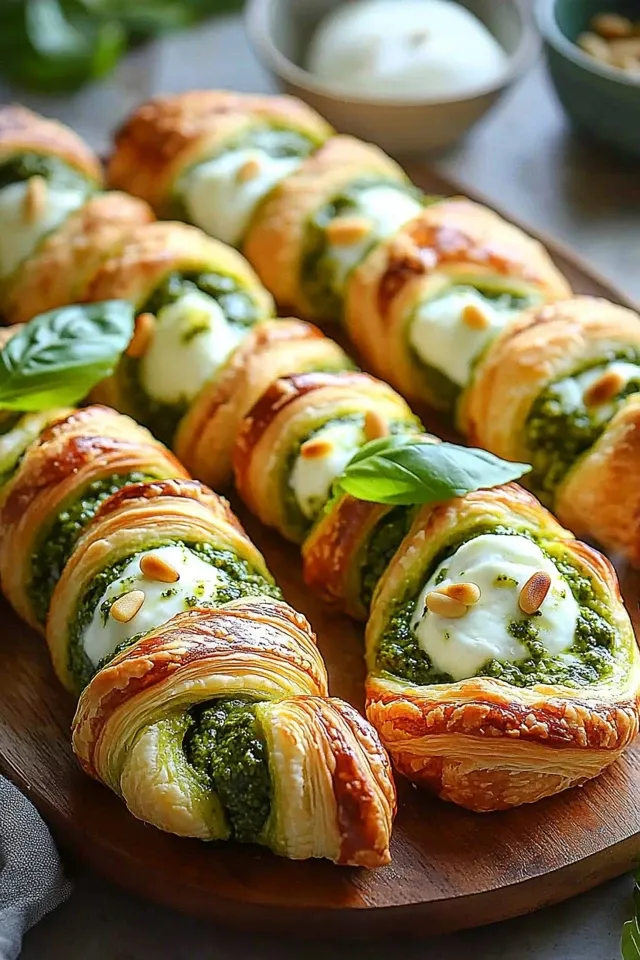 Köstliche Pesto-Twists mit Mozzarella – Ein unwiderstehlicher Snack