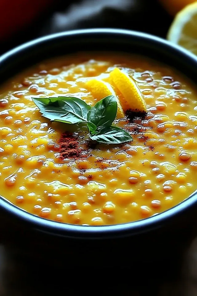 Libanesische Zitronenlinsensuppe: Ein veganes Genussrezept