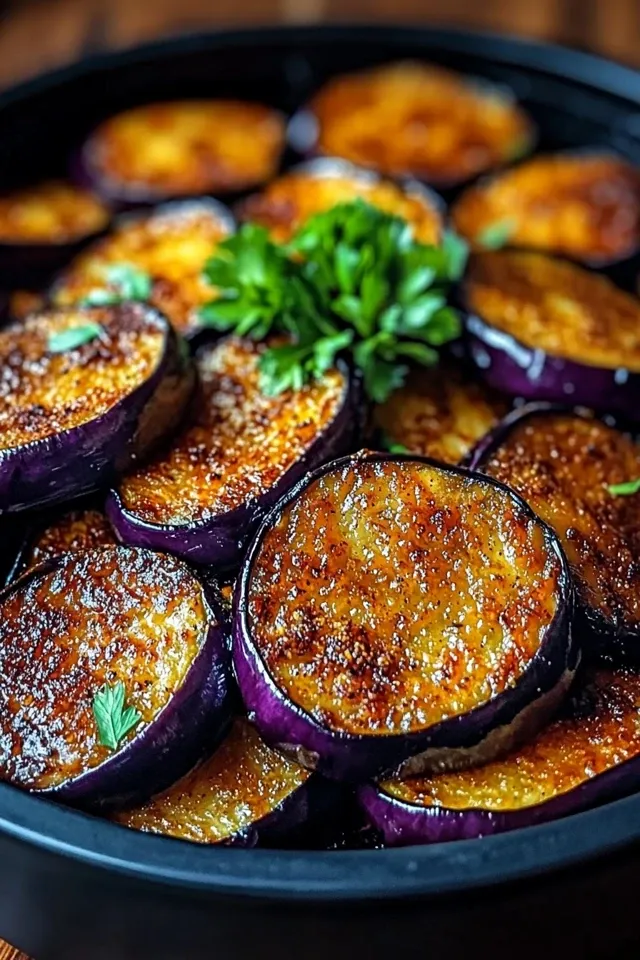 Knusprige Low Carb Auberginen aus dem Airfryer