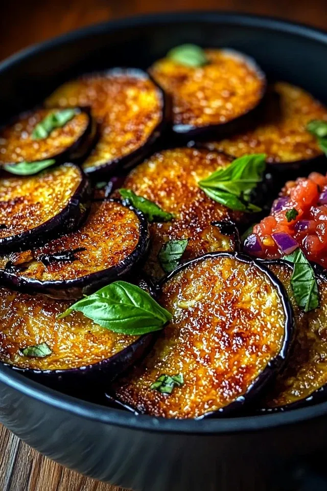 Knusprige Low Carb Auberginen aus dem Airfryer