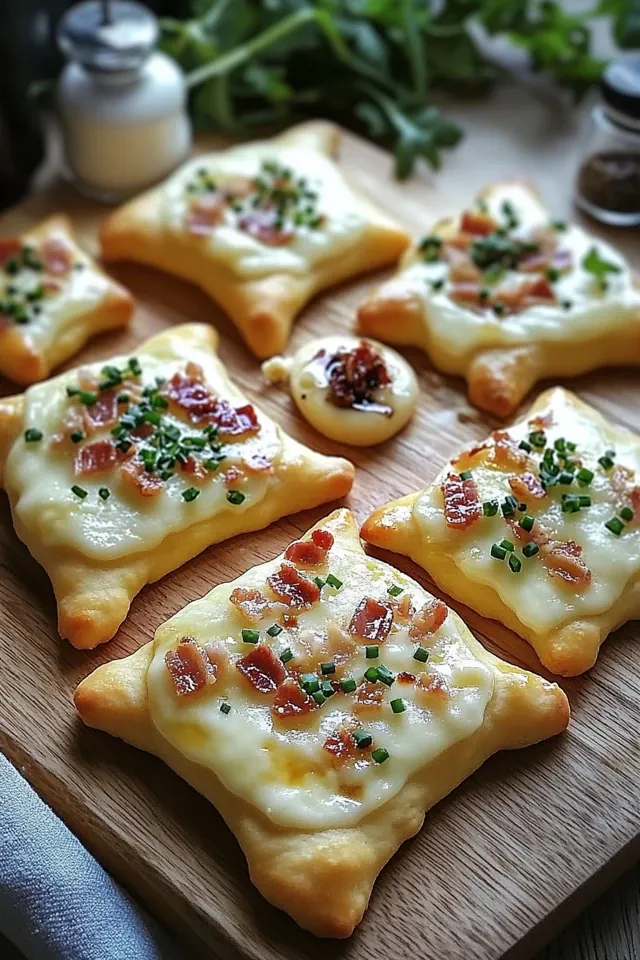 Mini Flammkuchen Sterne – Knusprige Varianten für Feiern