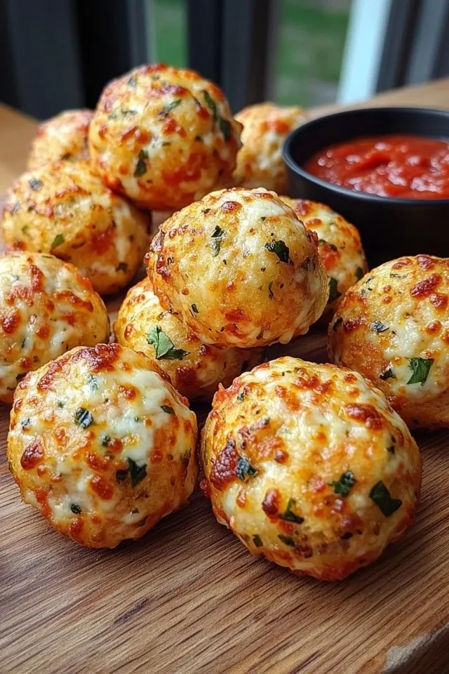 Schnelle Pizza-Bällchen mit raffiniertem Teig