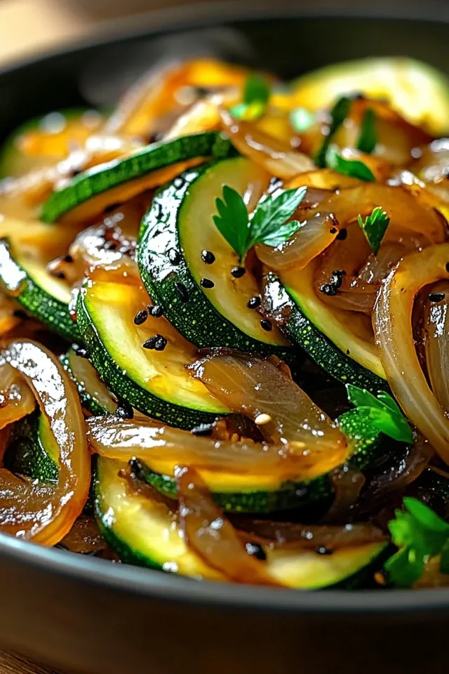 Zucchini & Zwiebel: Schnelles Keto-Stir-Fry Rezept
