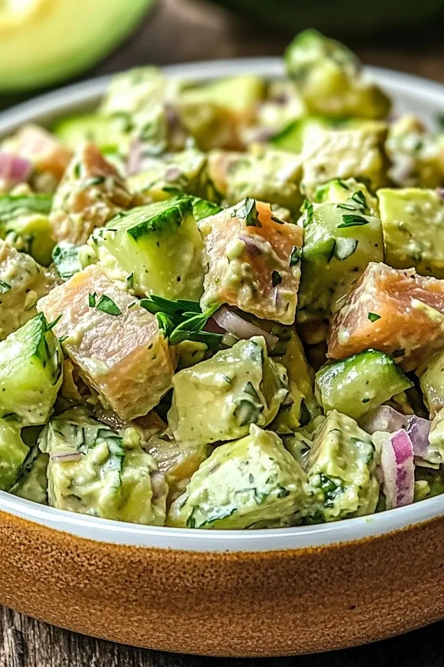 Frischer Avocado-Thunfischsalat für jeden Anlass