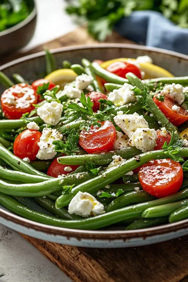 Frischer Bohnensalat mit Feta – ein Genuss für jeden Anlass