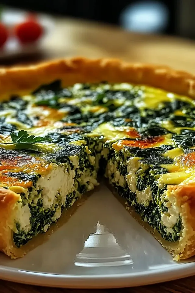 Cottage Cheese Spinach Quiche ohne Boden – Einfach und Lecker