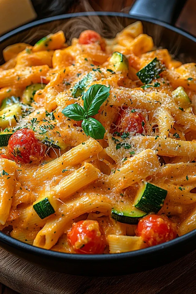 Cremige Pasta mit Gemüsesauce – Ein einfaches Familienrezept