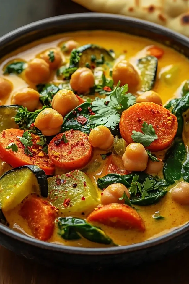 Cremiges Gemüse-Curry mit Kichererbsen – Ein Genuss für alle Sinne