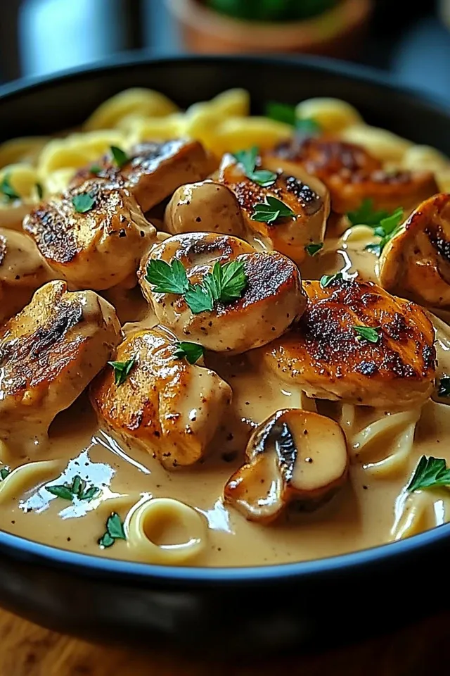 Cremiges Hühnchen Stroganoff – Ein unwiderstehliches Rezept