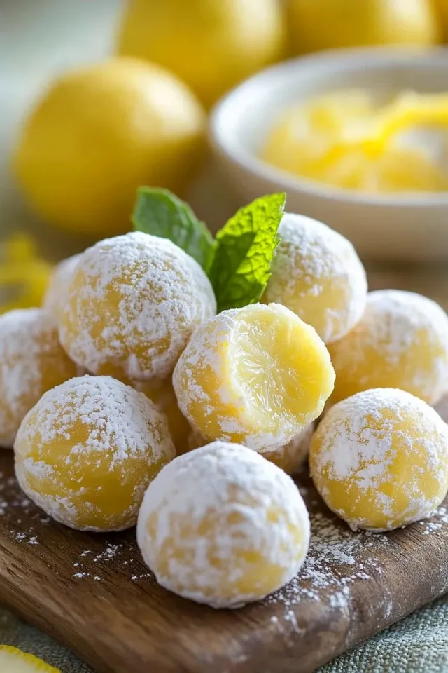 Einfaches Zitronen Pralinen Rezept für Anfänger