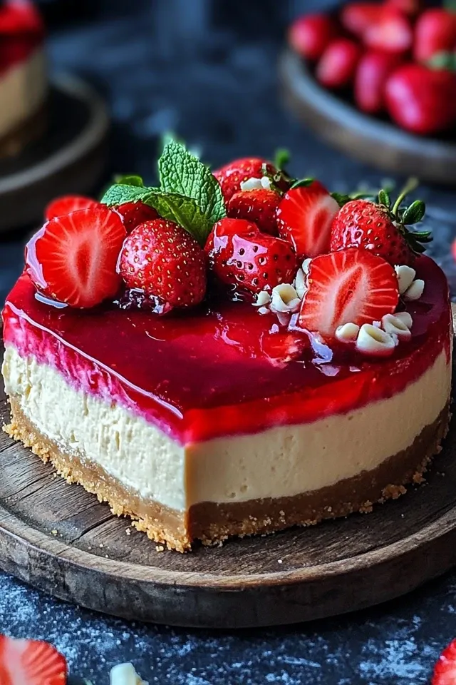 Cremiger Erdbeer Cheesecake für besondere Anlässe