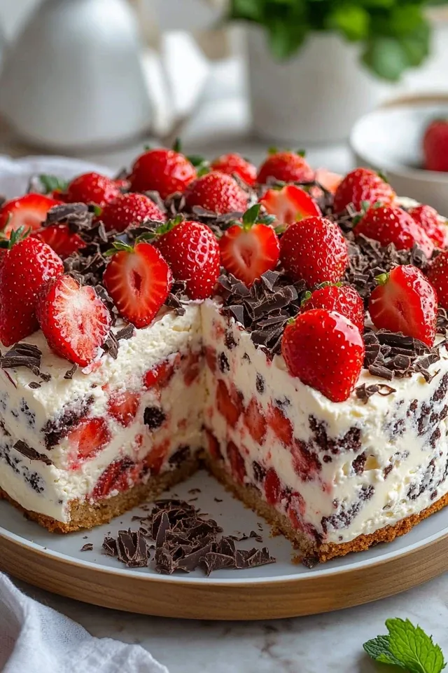 Erdbeer-Stracciatella-Torte – der perfekte Genuss für jeden Anlass