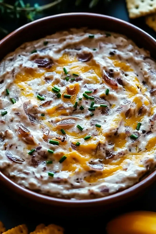 Verführerischer Französischer Zwiebel Dip
