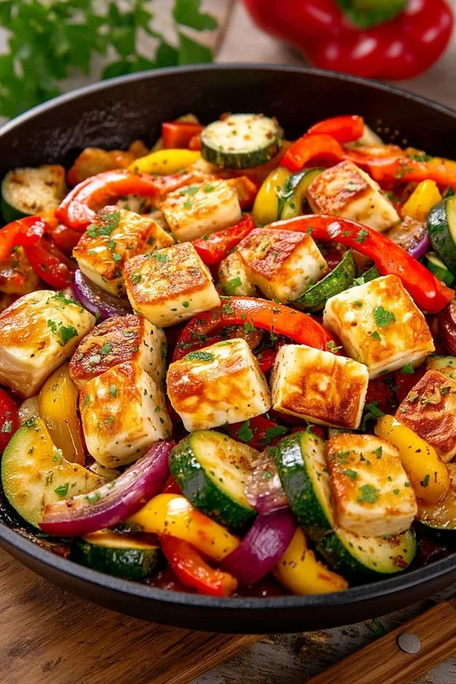 Gemüsepfanne mit Halloumi – Ein köstliches Rezept