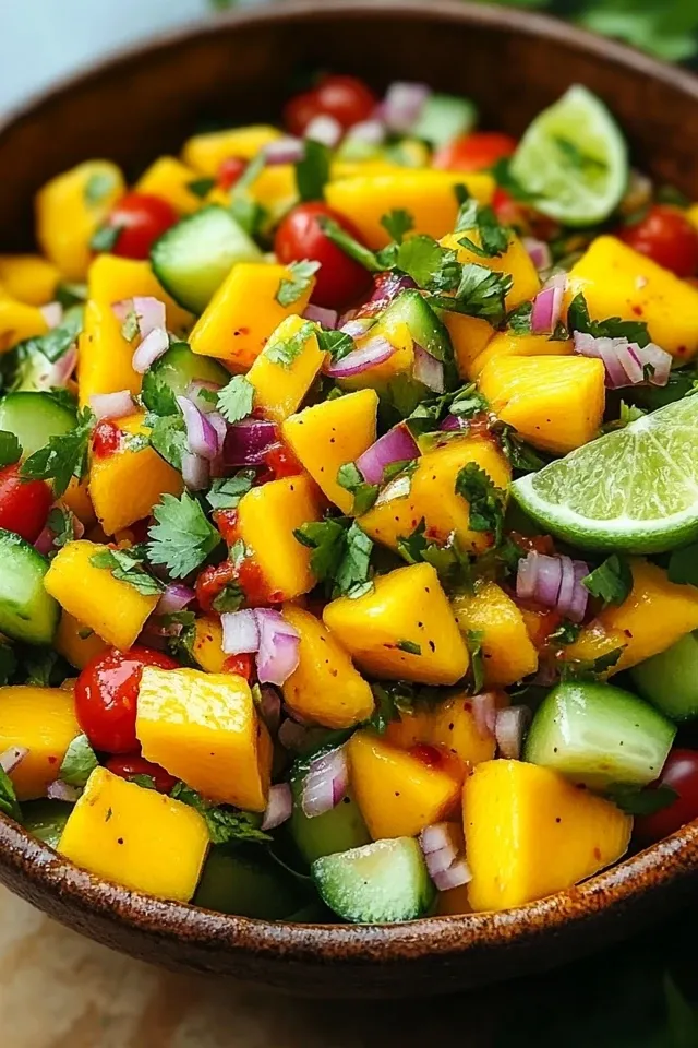 Gesunder Mango-Salat: Fruchtiger Genuss für jeden Anlass