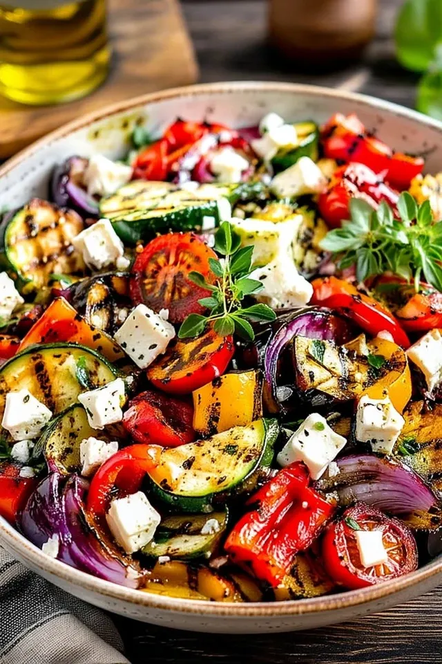 Bunter Grillgemüse-Salat: Ein Genuss für jede Gelegenheit