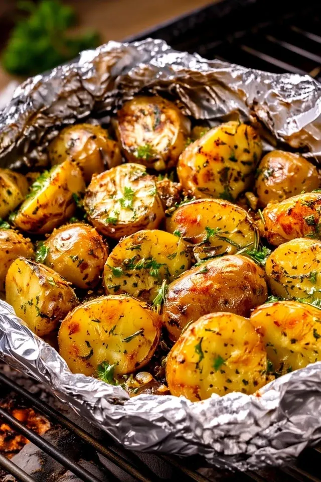 Grillkartoffeln in Alufolie – einfach & würzig
