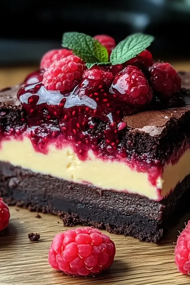 Himbeer-Brownie-Käsekuchen – Ein himmlisches Dessert