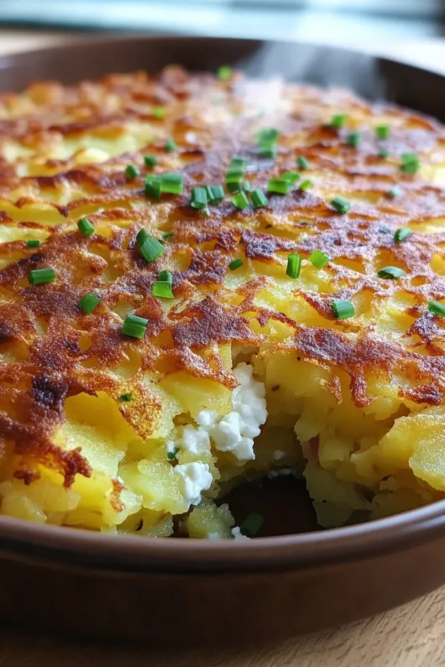 Hüttenkäse Kartoffelrösti Auflauf – Perfekt für Jeden Anlass
