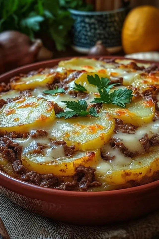 Beef Auflauf mit Kartoffeln und Lauch – Herzhaft und Lecker
