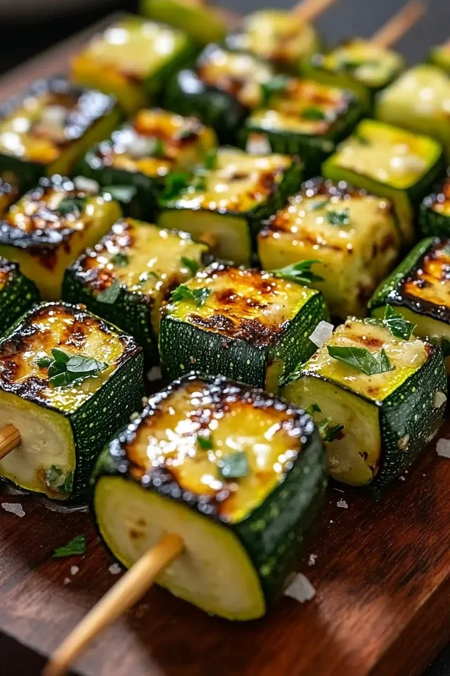Knoblauch-Butter-Zucchini-Spieße: Ein perfektes Grillgericht