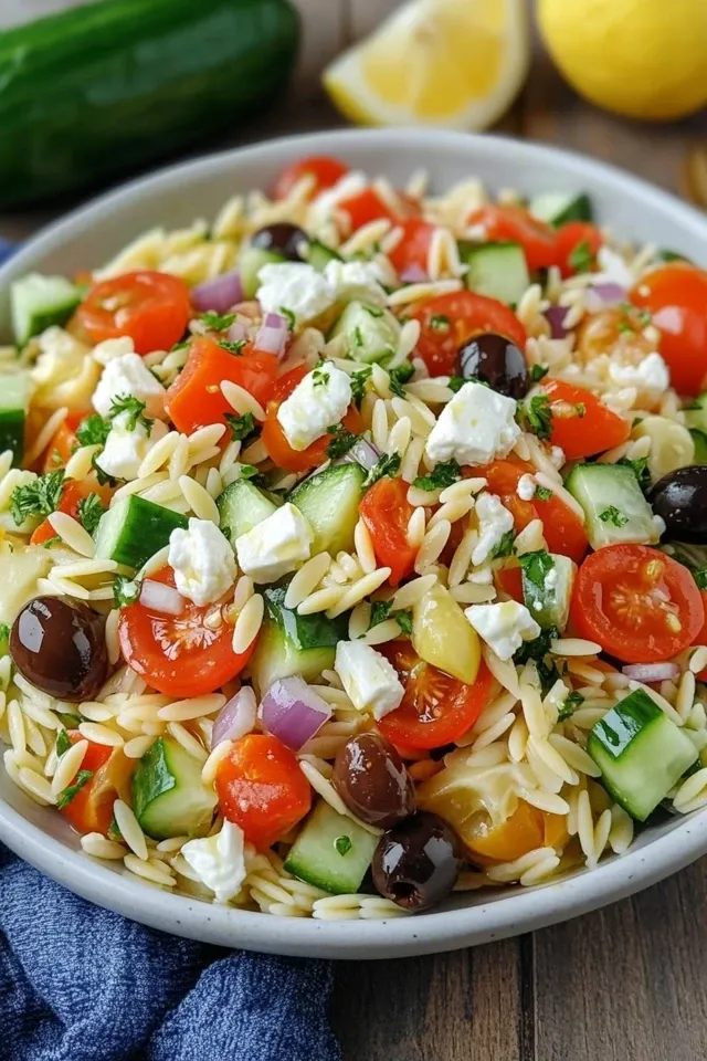 Kritharaki-Salat: Ein schneller Genuss nach griechischer Art