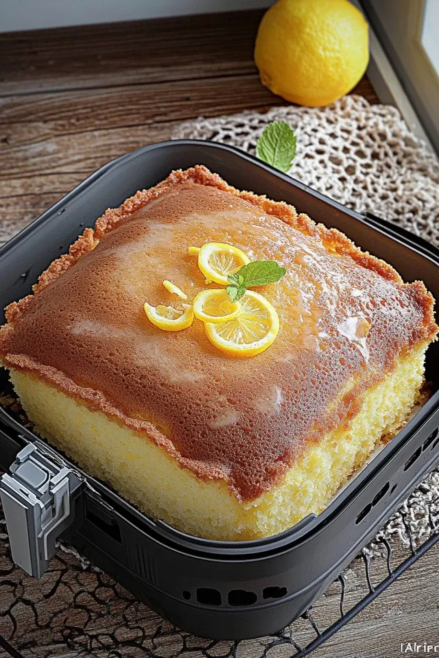 Zitronenkuchen im Airfryer – Saftig und Schnell