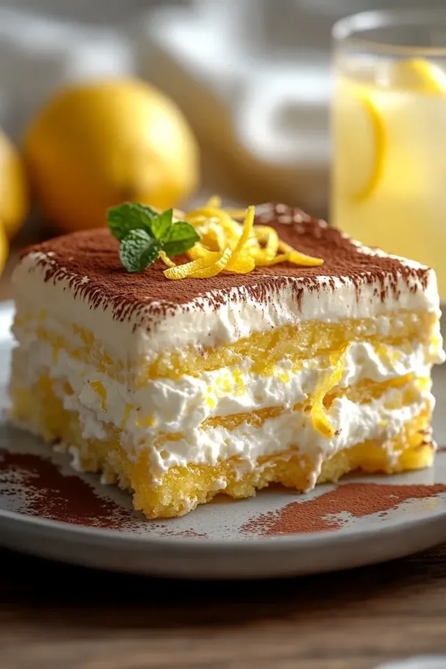 Limoncello Tiramisu – Ein erfrischender Zitronen-Traum