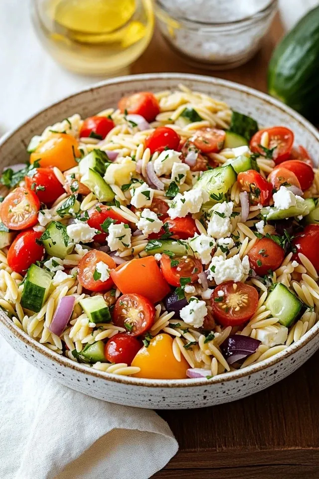 Mediterraner Kritharaki-Salat – Ein Genuss aus Griechenland
