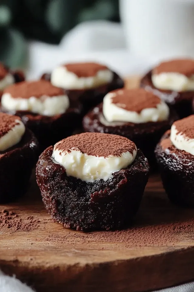 Mini Frischkäse-Brownie-Häppchen: Süßer Genuss für alle!