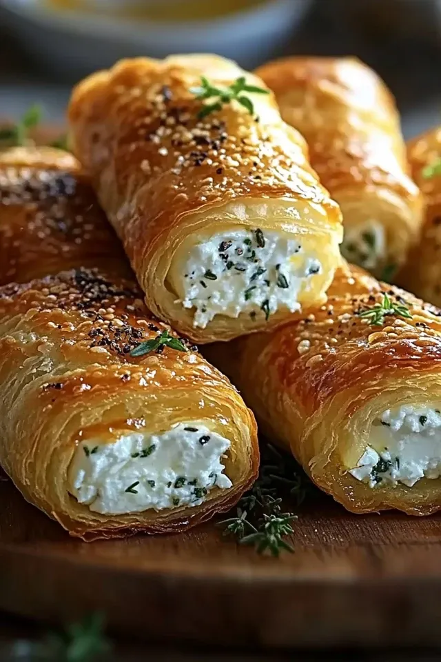 Leckere Ofen-Feta-Röllchen für jeden Anlass