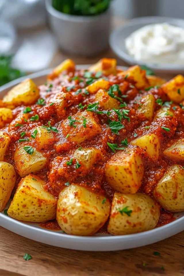 Patatas Bravas mit würziger Sauce – Ein Tapas-Klassiker