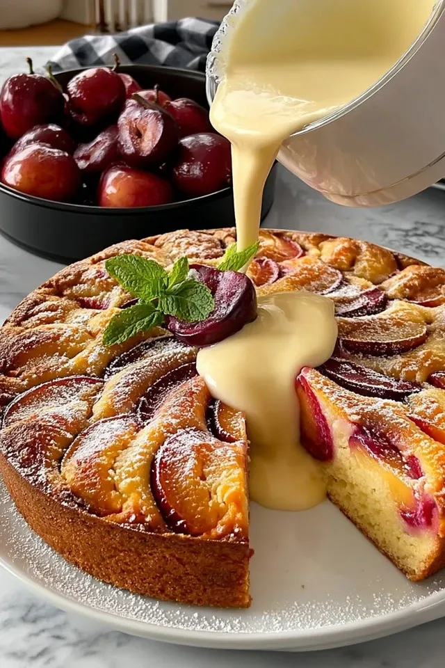 Pflaumenkuchen mit Schmandguss: Ein himmlisches Rezept