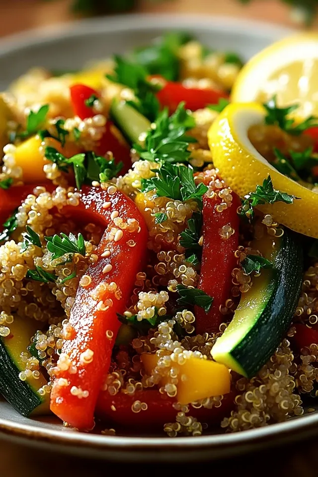 Quinoa Gemüse Pfanne: Gesund, bunt & vollgepackt mit Geschmack!