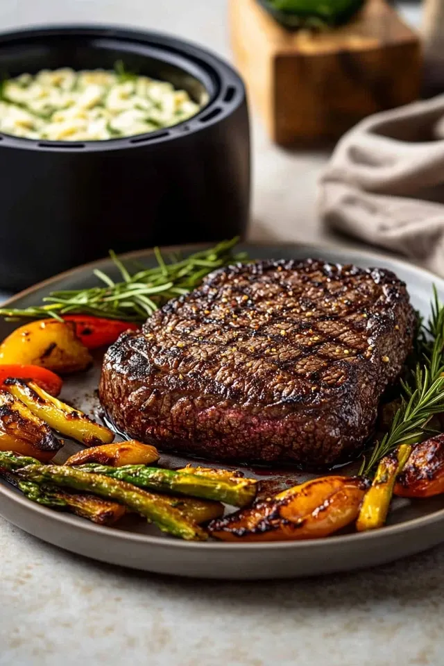 Saftiges Rindersteak aus dem Airfryer