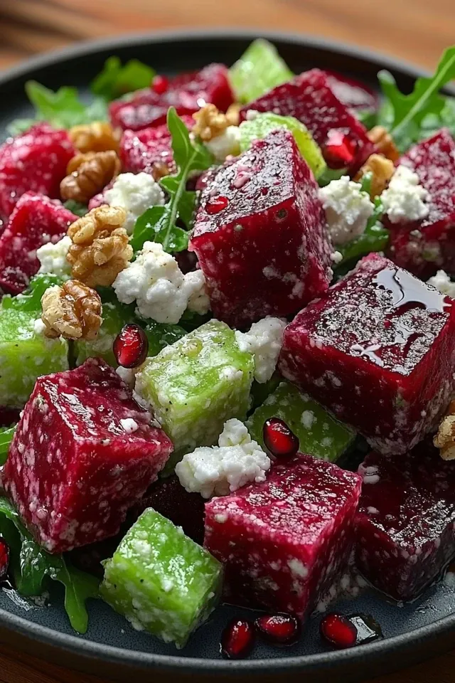 Rote-Bete-Salat mit Nüssen und Feta