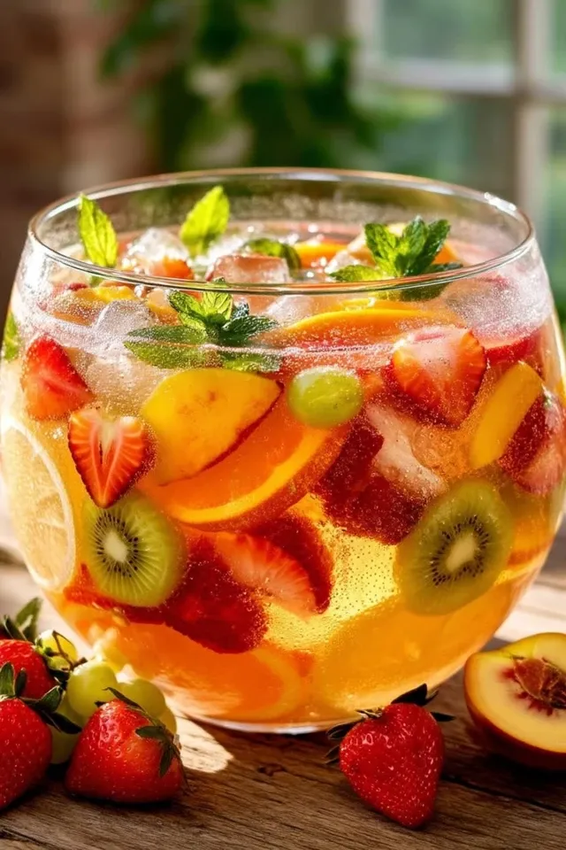 Erfrischende Sommerbowle alkoholfrei – fruchtig und spritzig