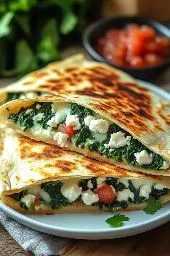 Spinat-Feta-Quesadillas: Ein Geschmackserlebnis