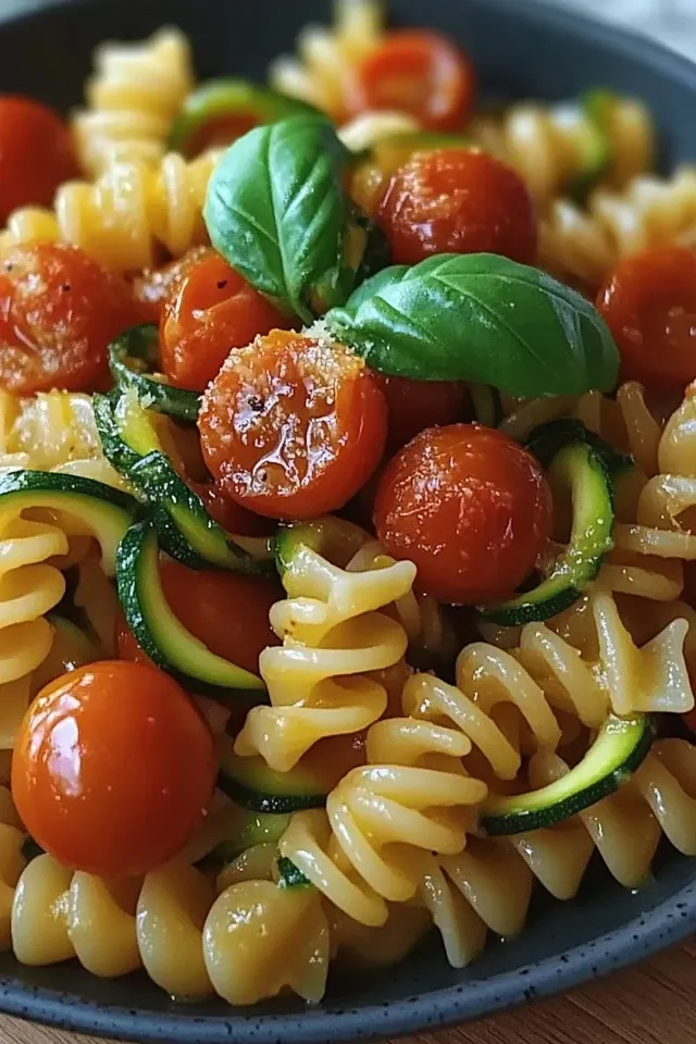 Tomaten-Zucchini-Pasta: Ein schnelles und gesundes Rezept