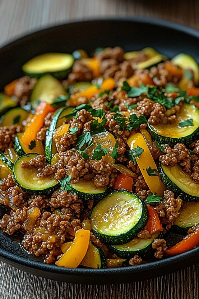 Zucchini-Hack-Pfanne: Einfach, Lecker und Gesund
